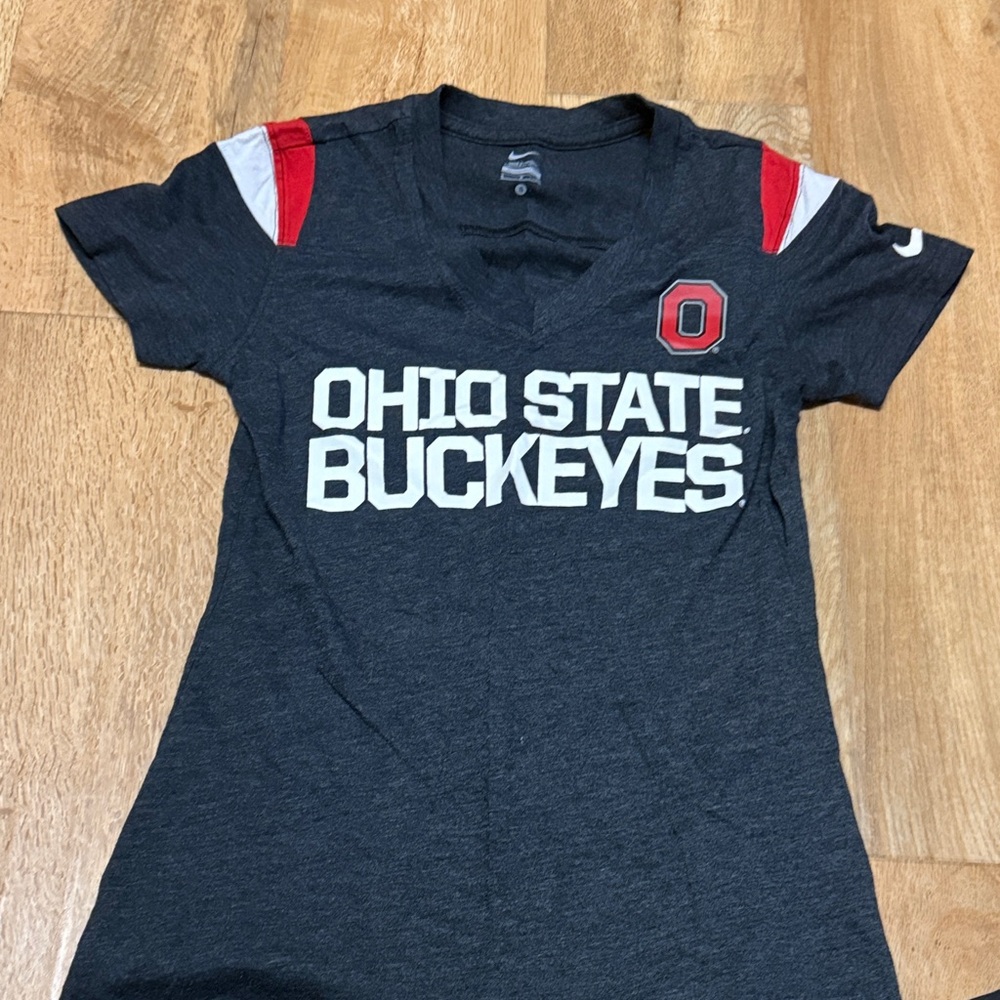 Nike Women's Ohio State Buckeyes Tee - Black, Red, White